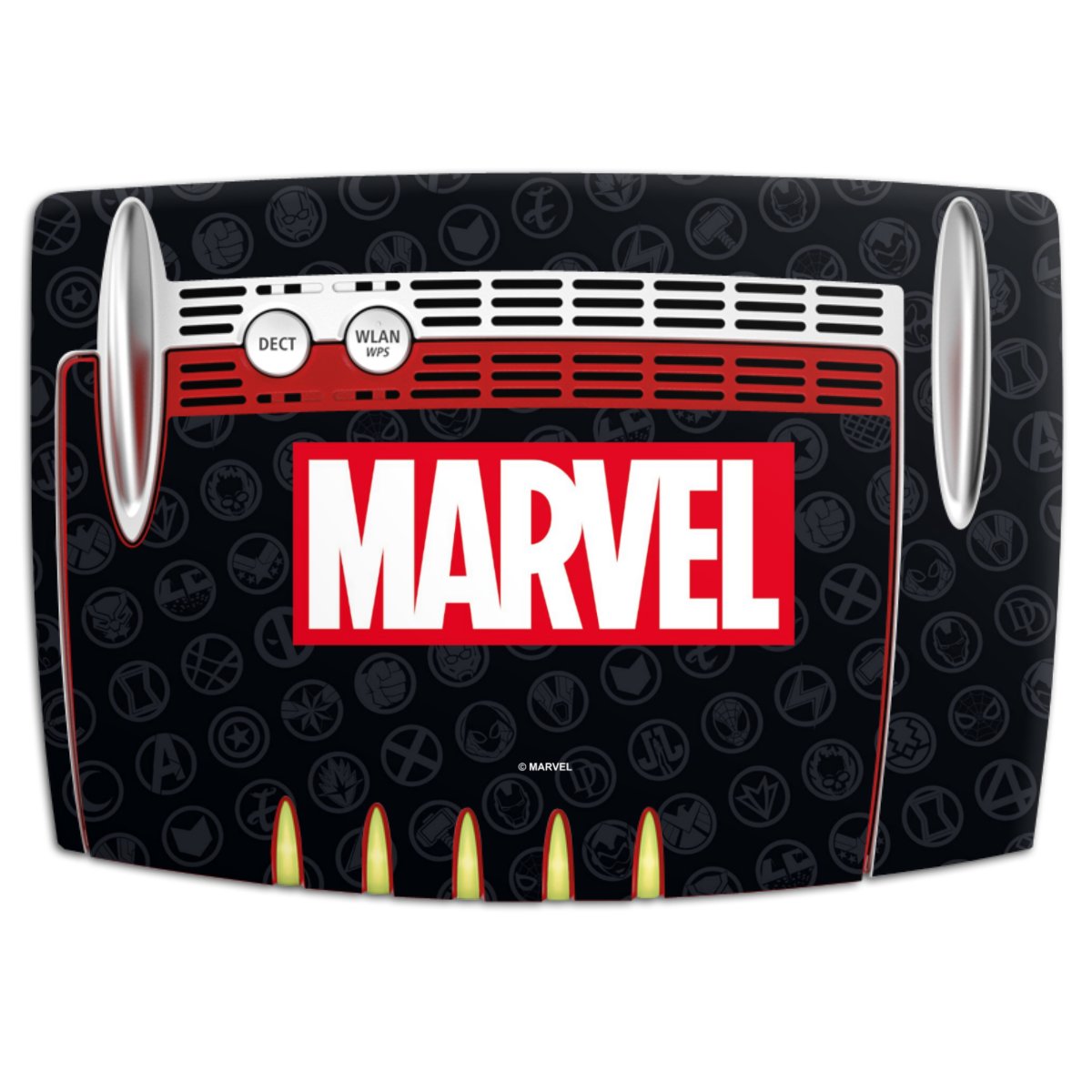 Marvel Logo Black Red 