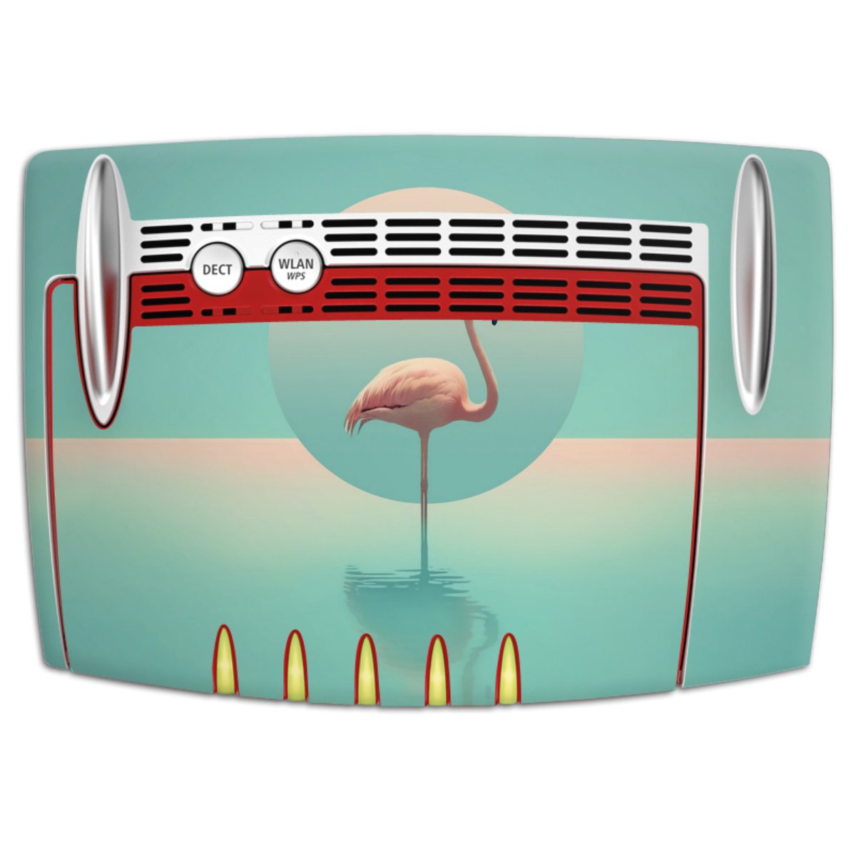Fenicottero in piscina