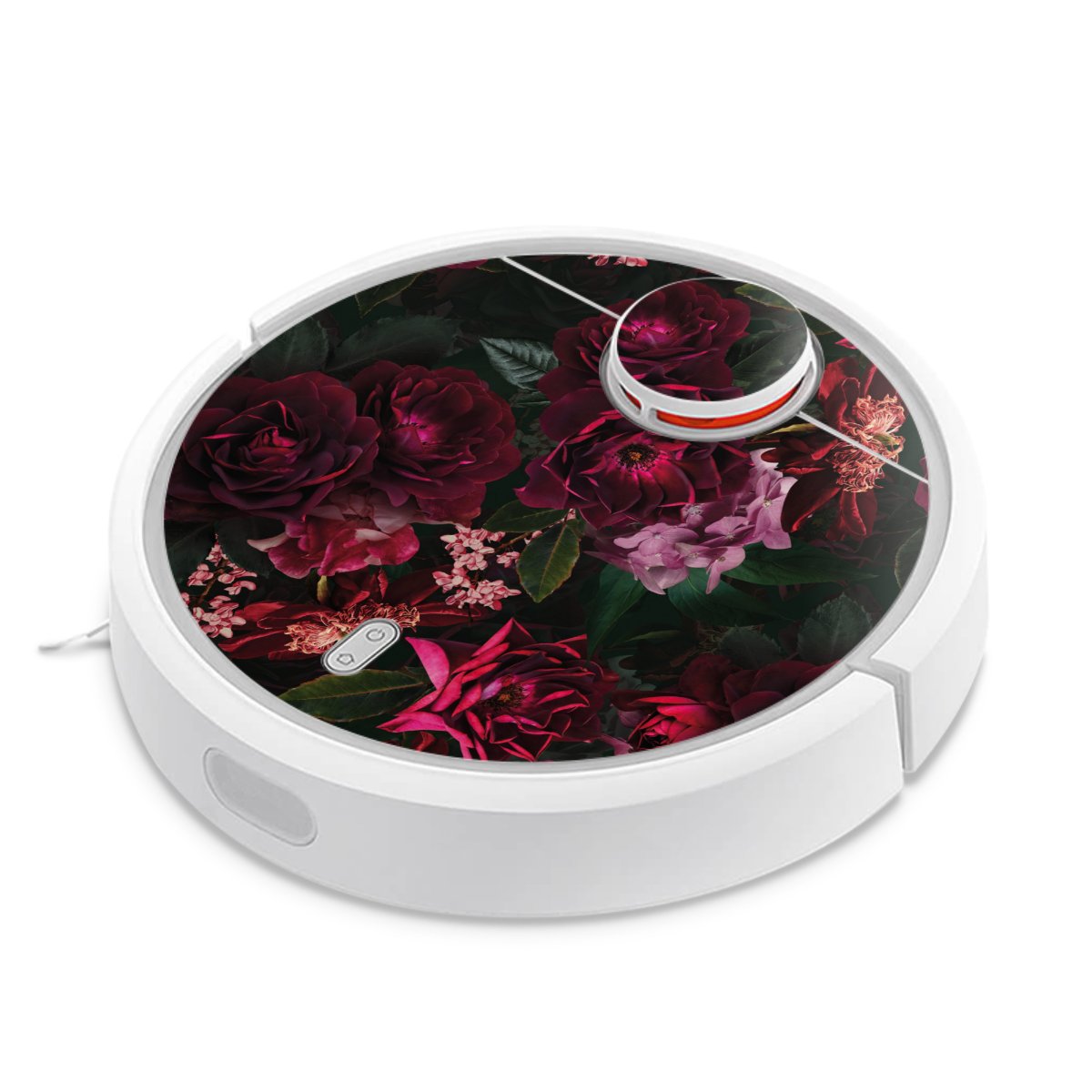 Fleurs rouge foncé et roses