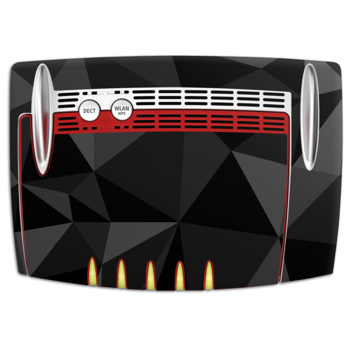Motif Polygone Noir