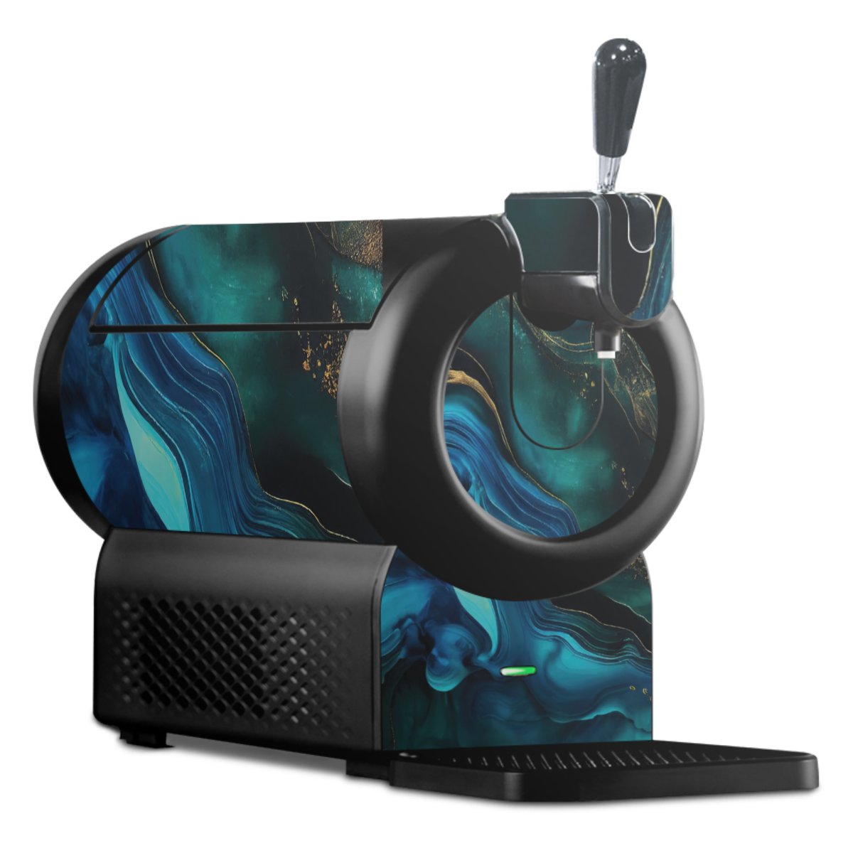 Encre bleue et dorée