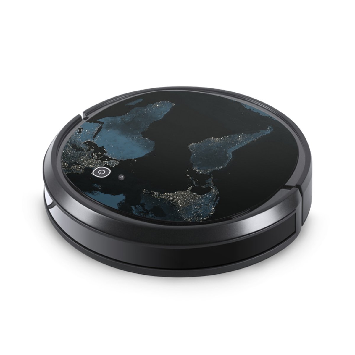 Mappa del mondo con luce notturna