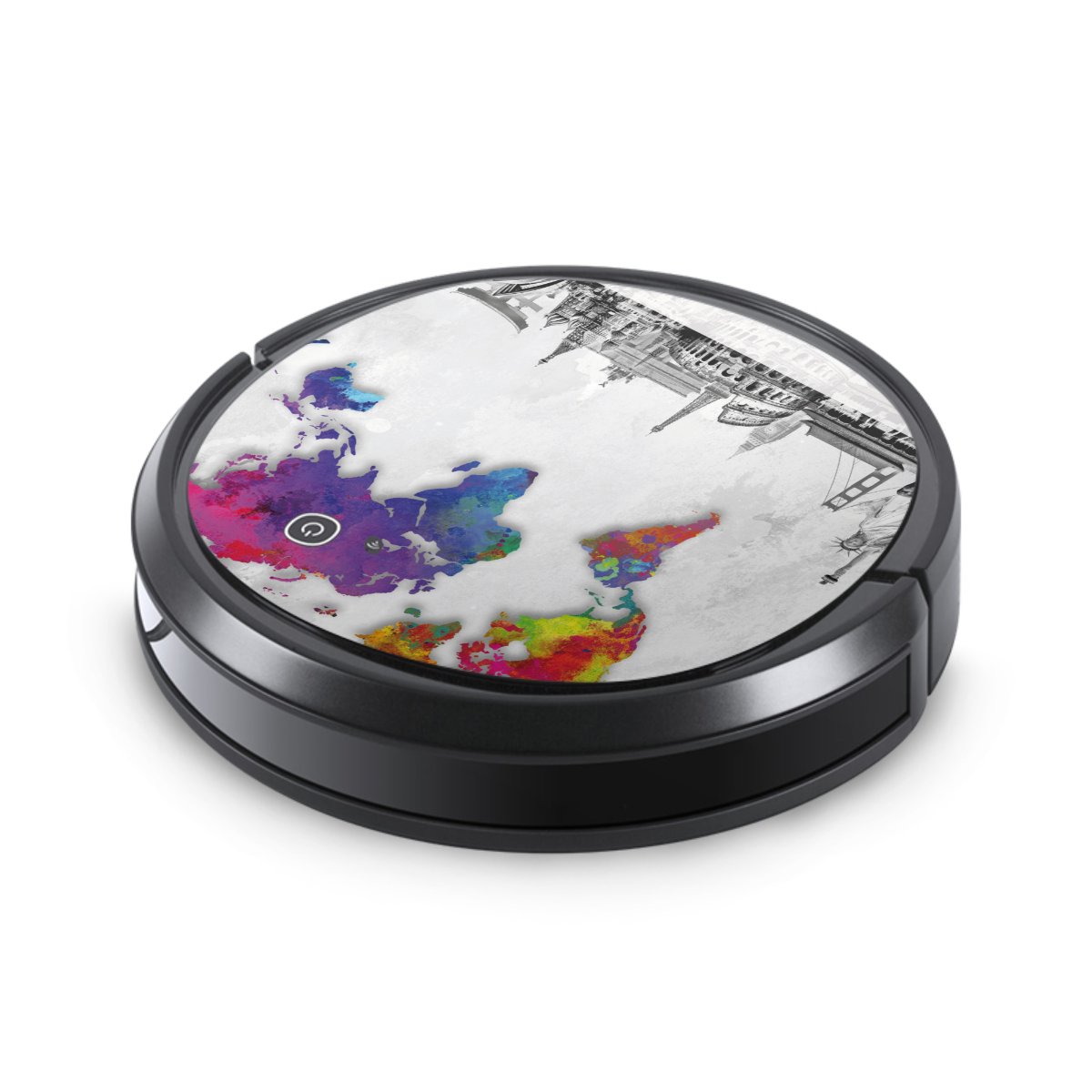 Mappa del mondo con skyline