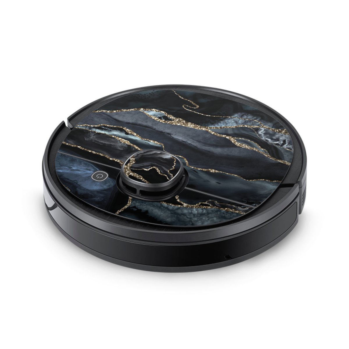 Dunkler Marmor Gold Glitzerlook