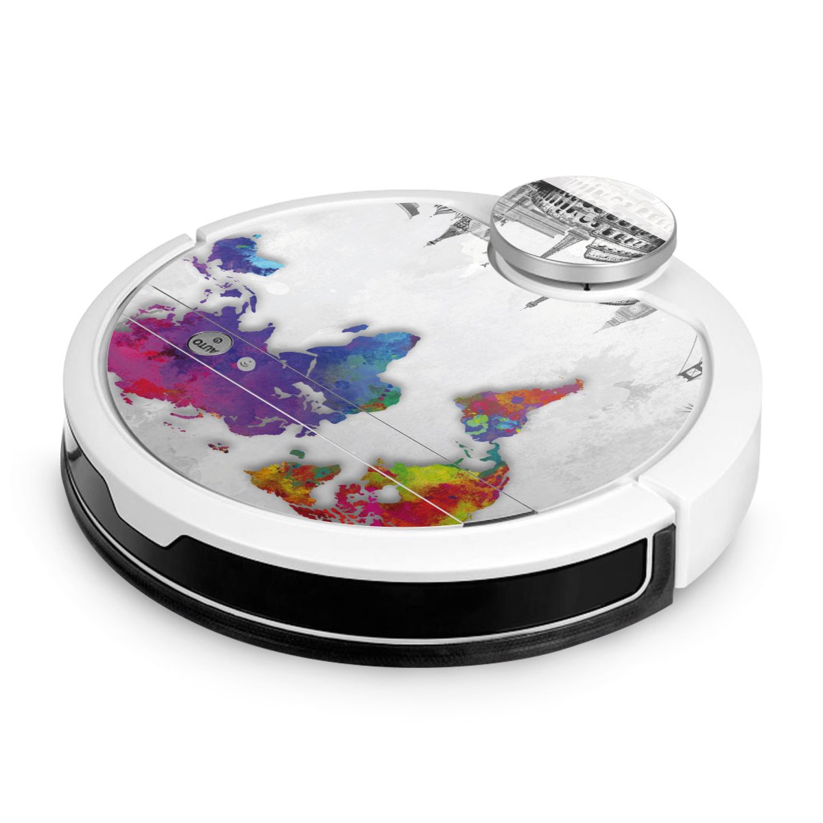 Mappa del mondo con skyline