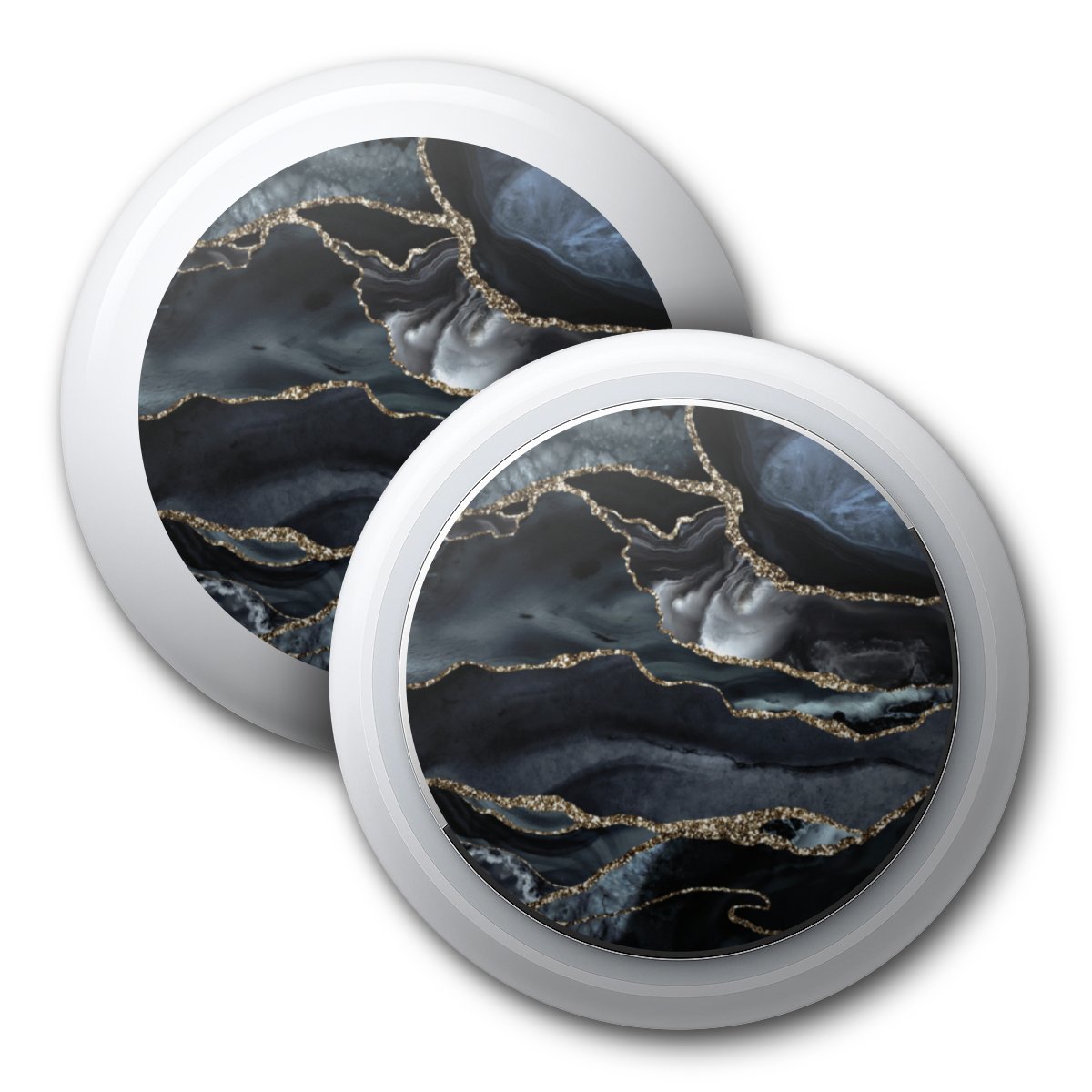 Dunkler Marmor Gold Glitzerlook