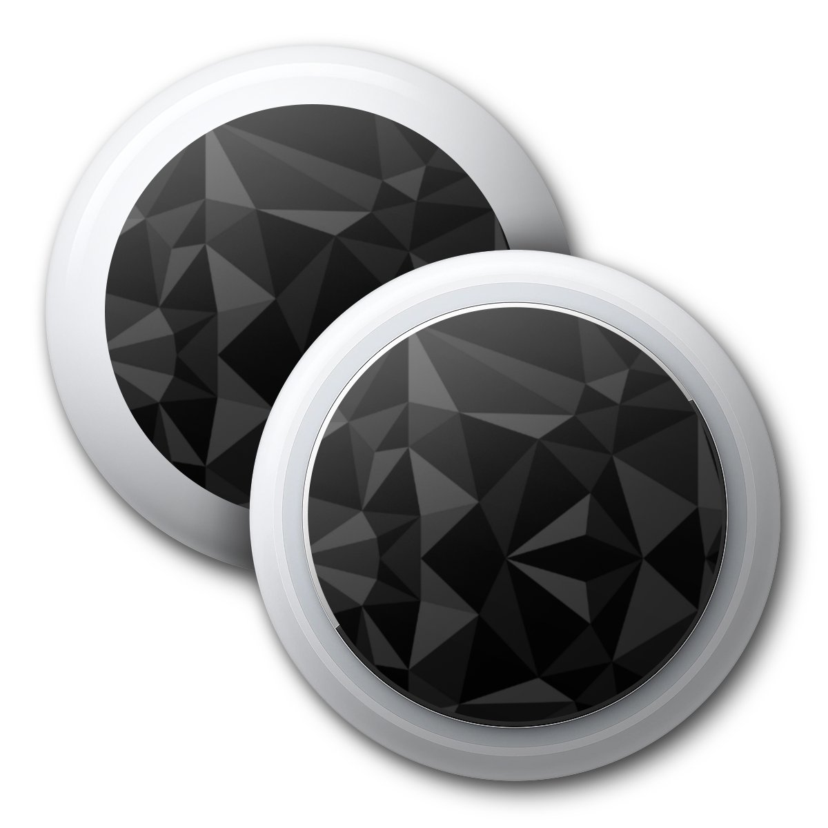 Polygonmuster schwarz