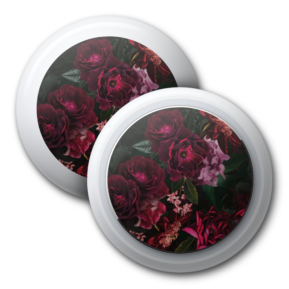 Dunkelrote und rosa Blüten