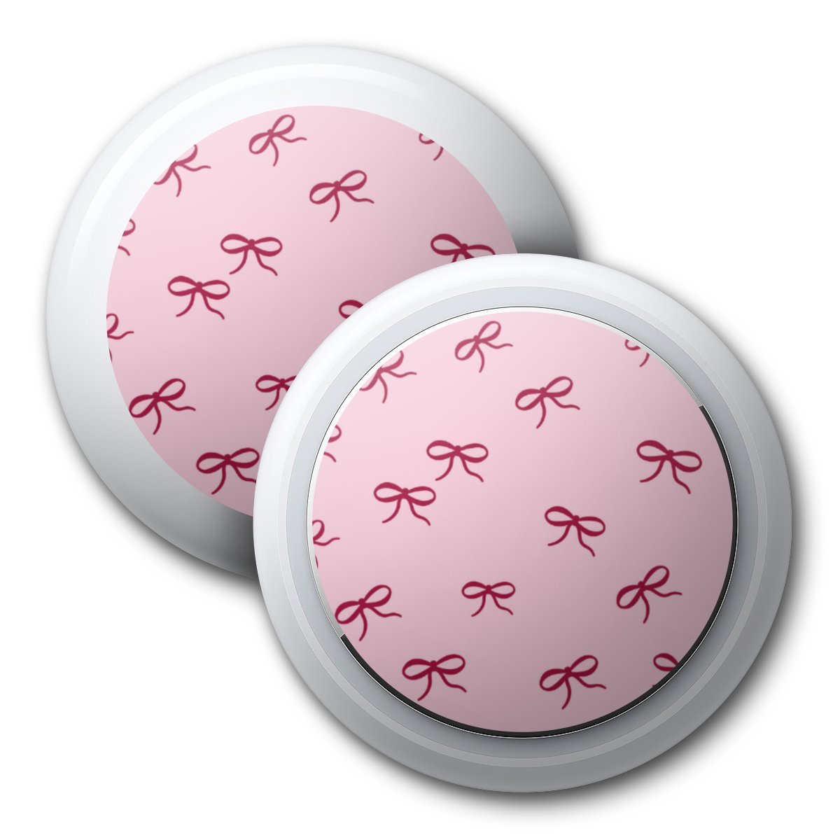 Schleifen Muster Rot Pink