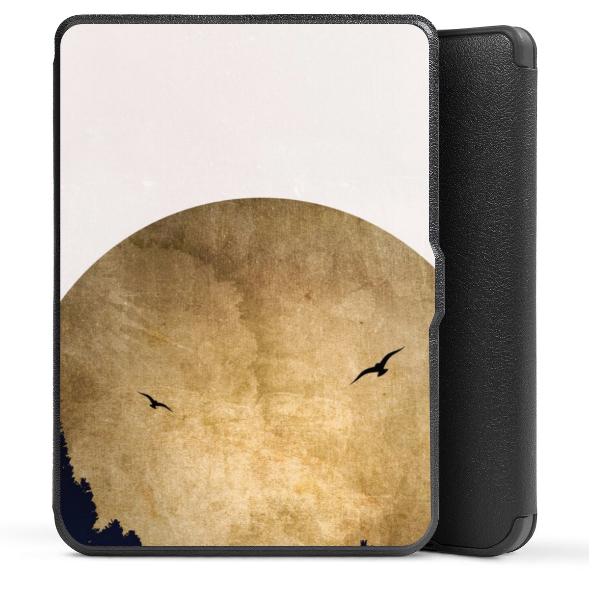 Twee vogels en de maan