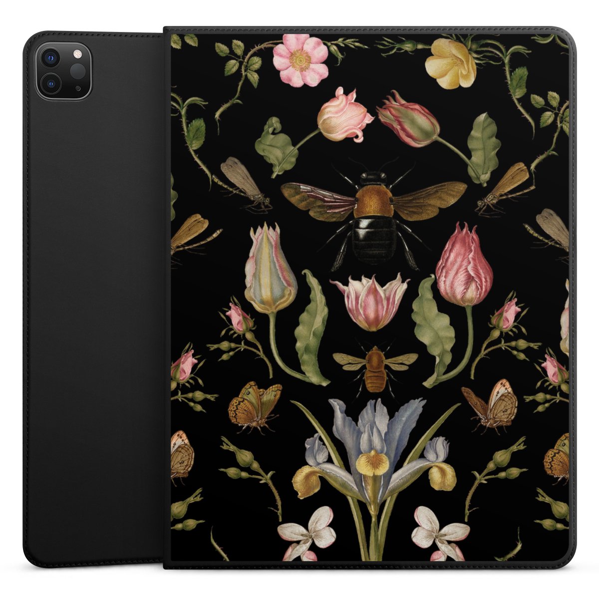 Fiori di campo e api nere