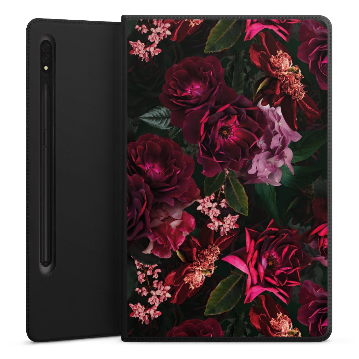 Fiori rosso scuro e rosa