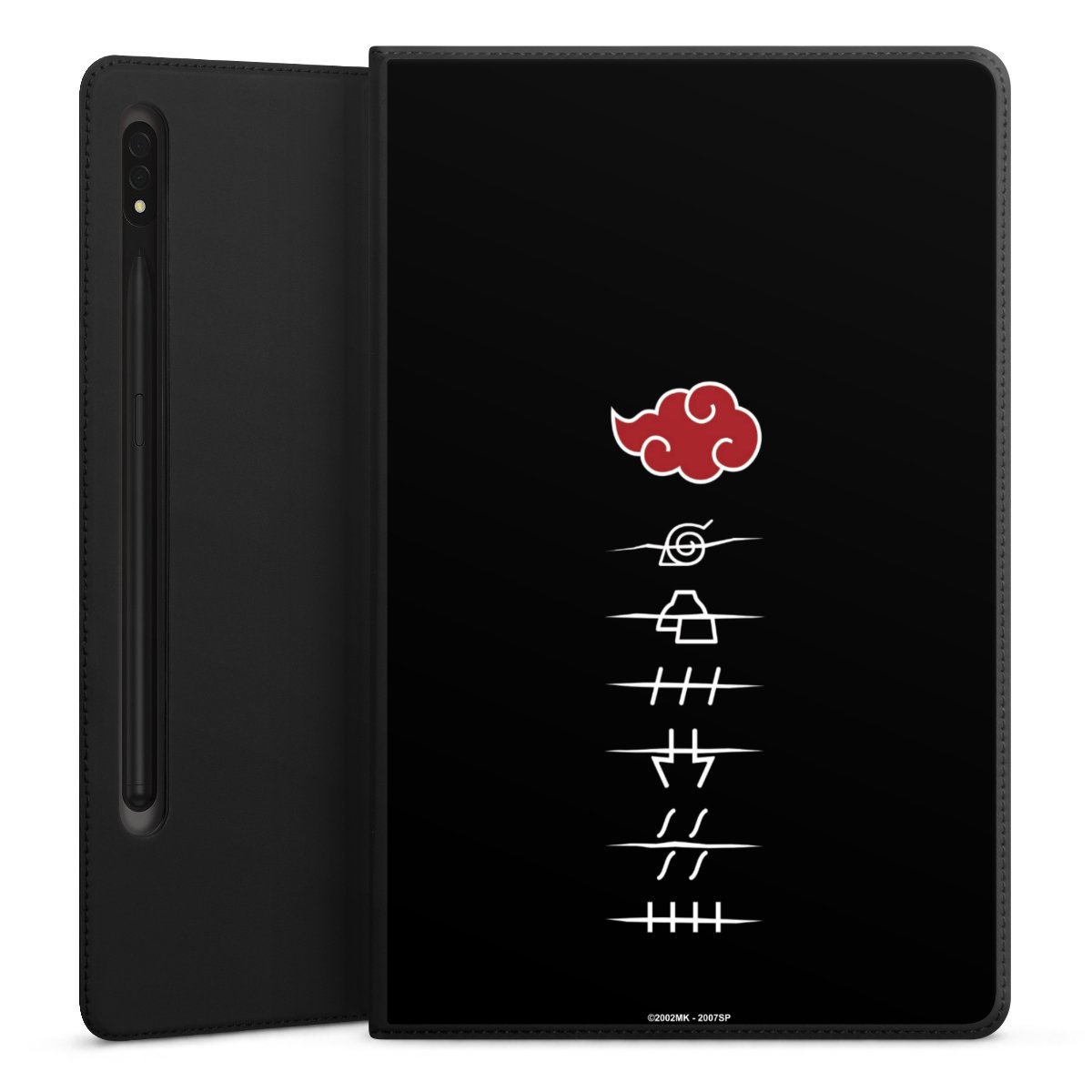 Symboles des membres de l'Akatsuki noirs