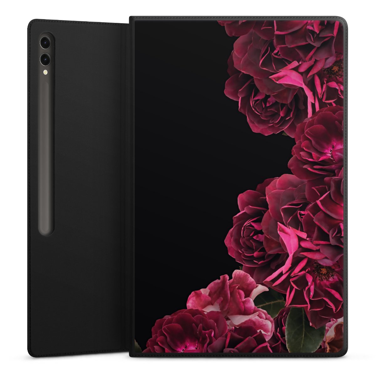 Rose vintage su nero