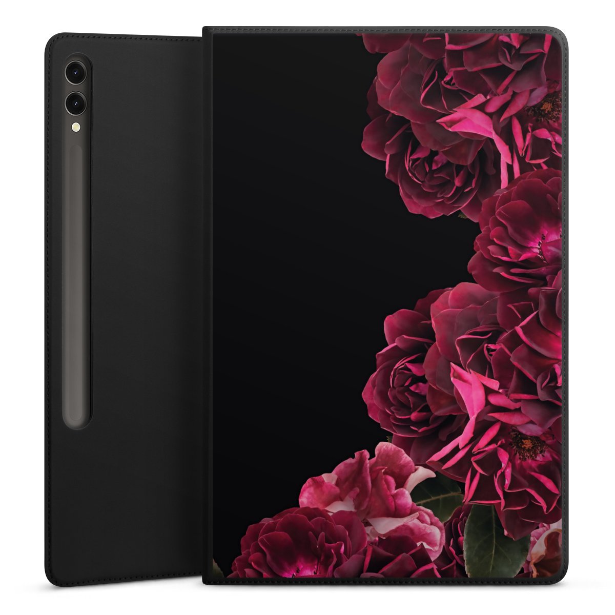 Rose vintage su nero