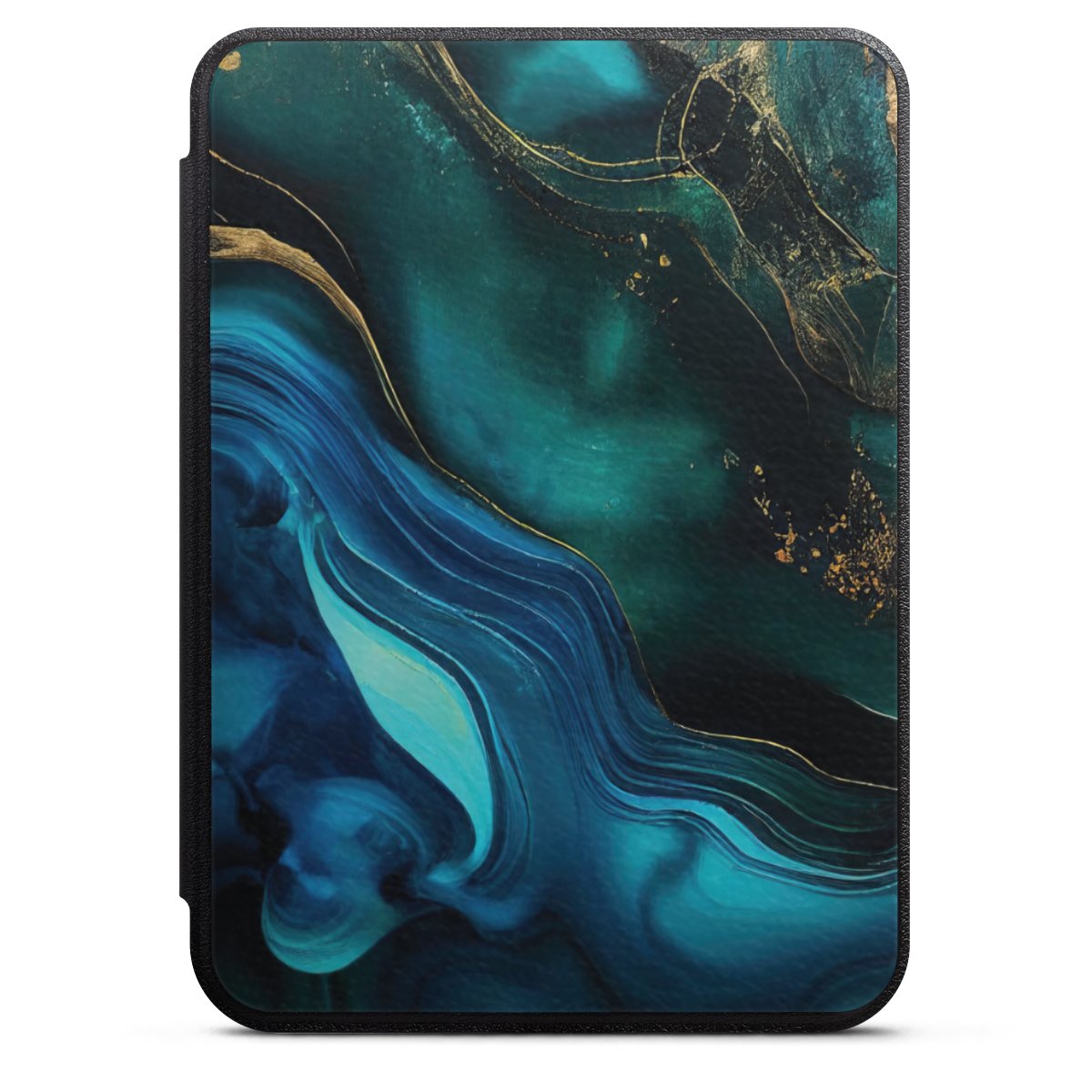 Encre bleue et dorée