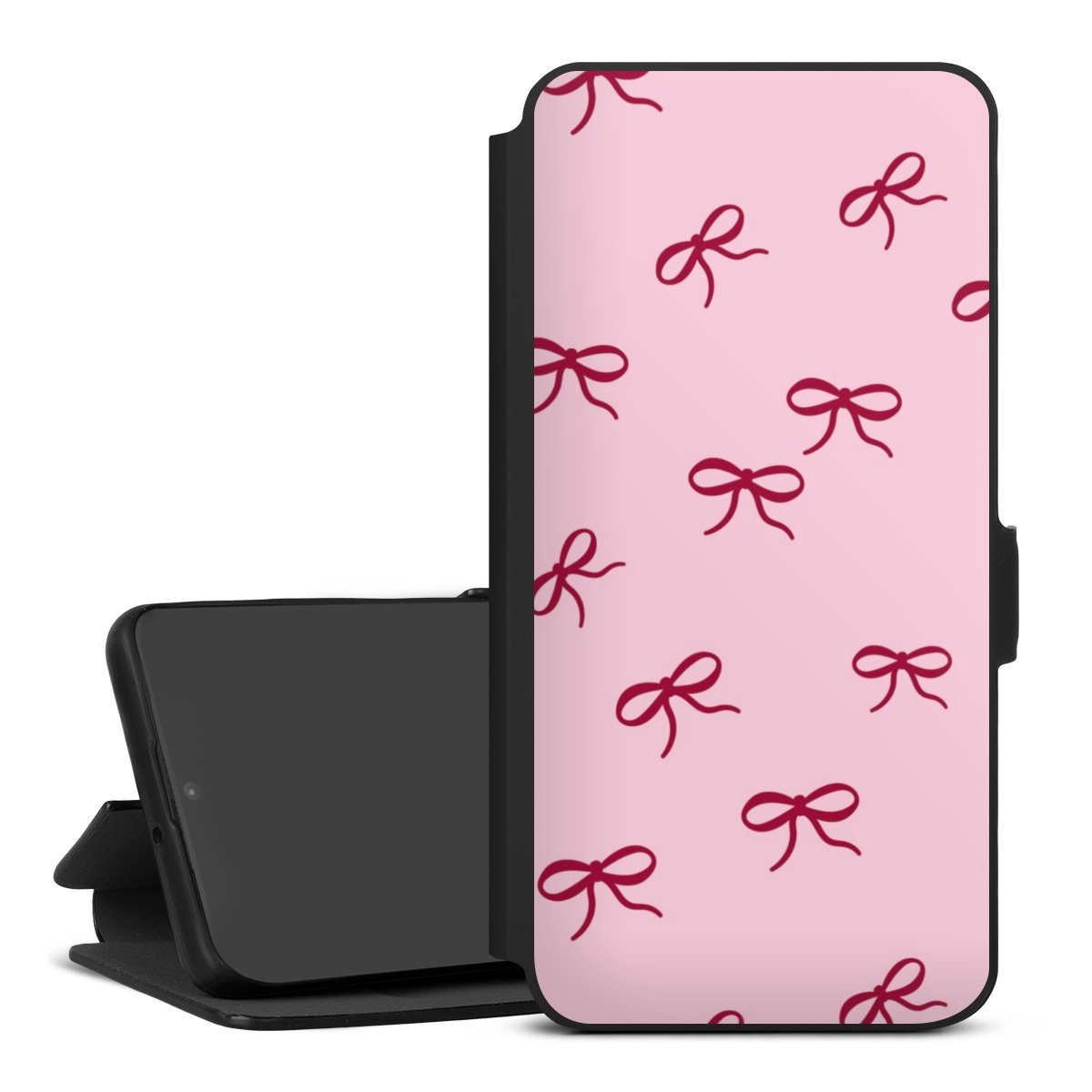 Bows Red Pink Pattern