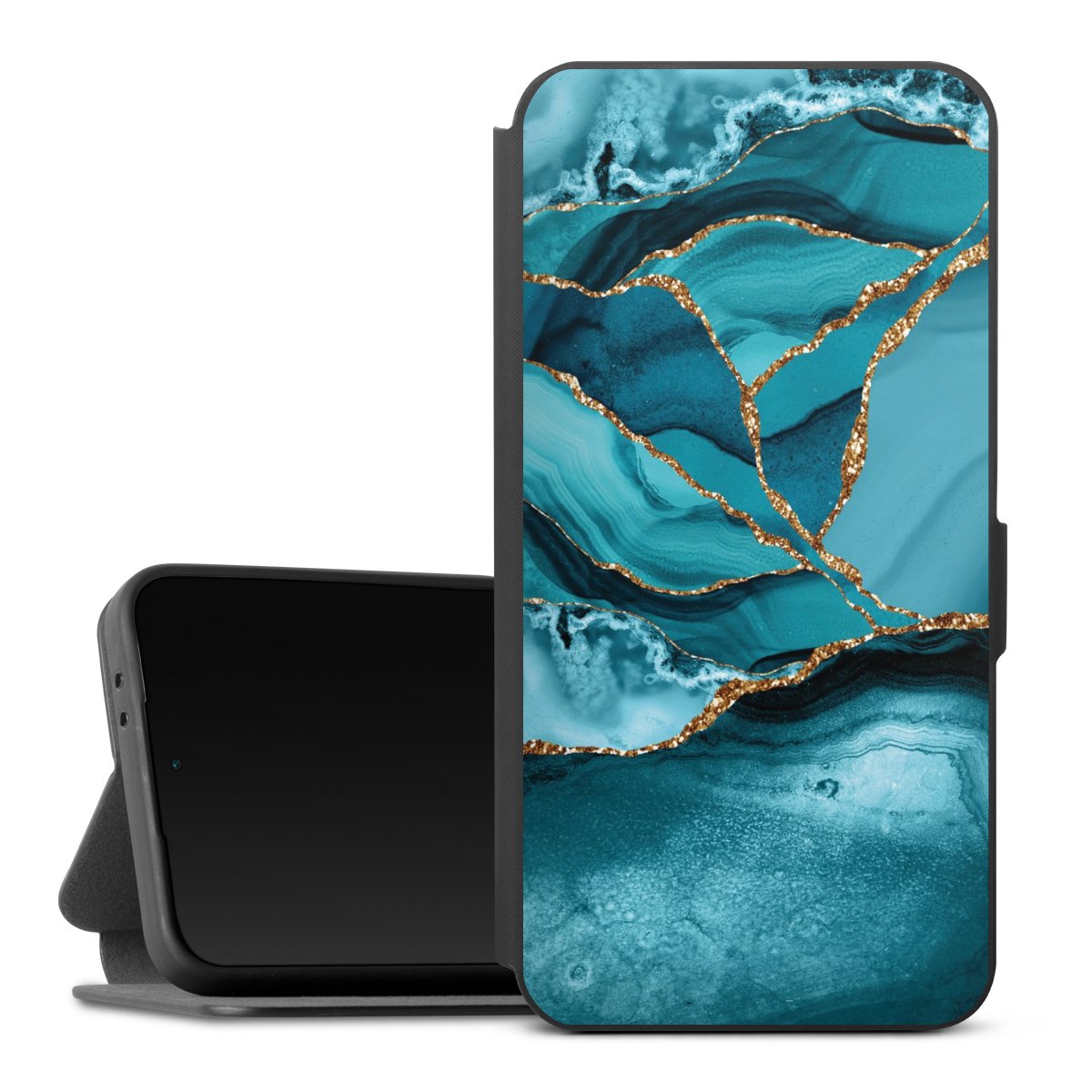 Eisblaue Marmor Landschaft