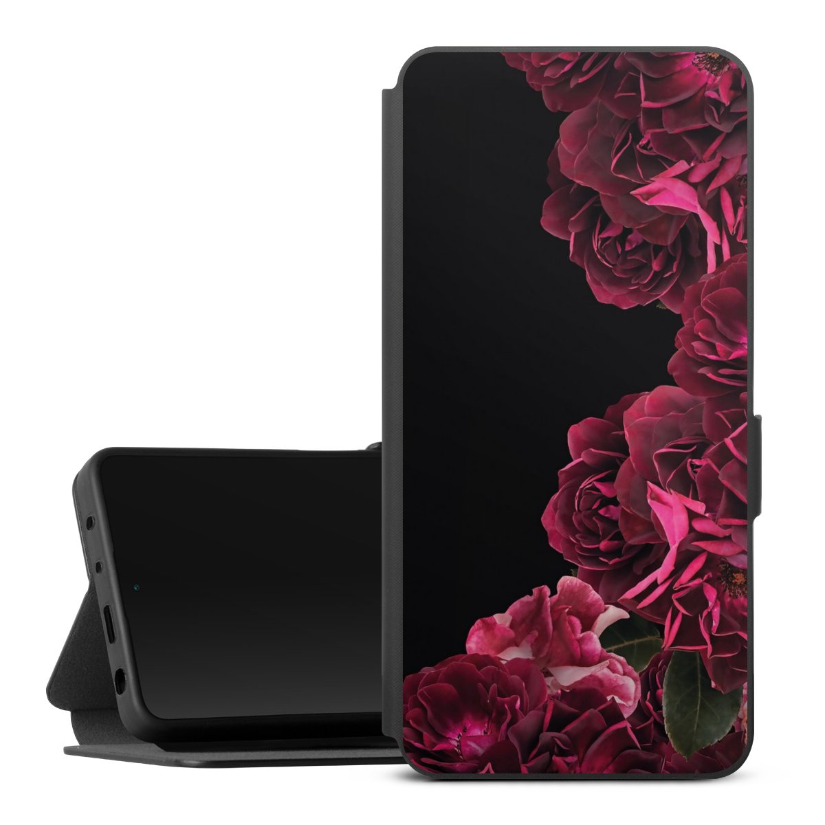 Rose vintage su nero