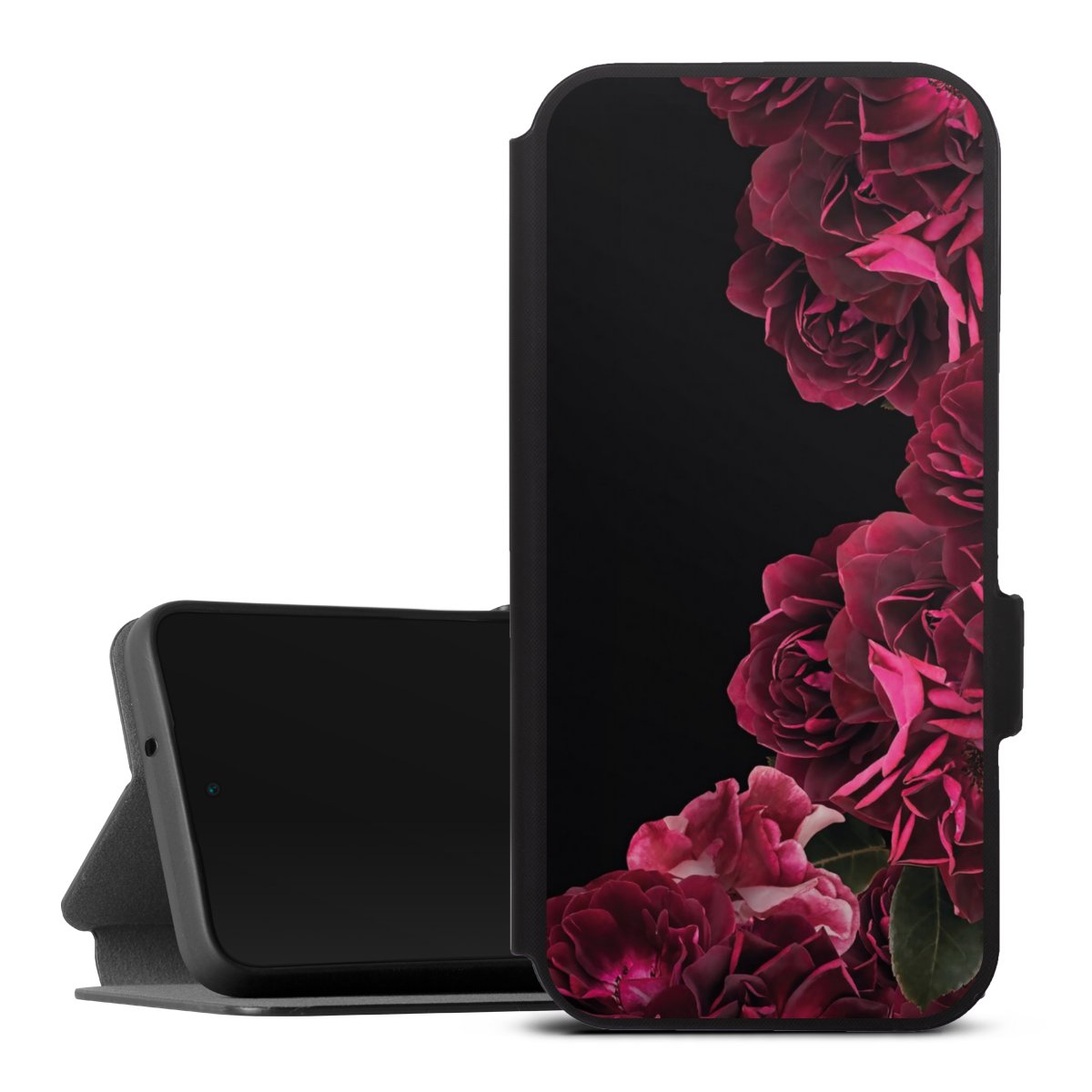 Rose vintage su nero