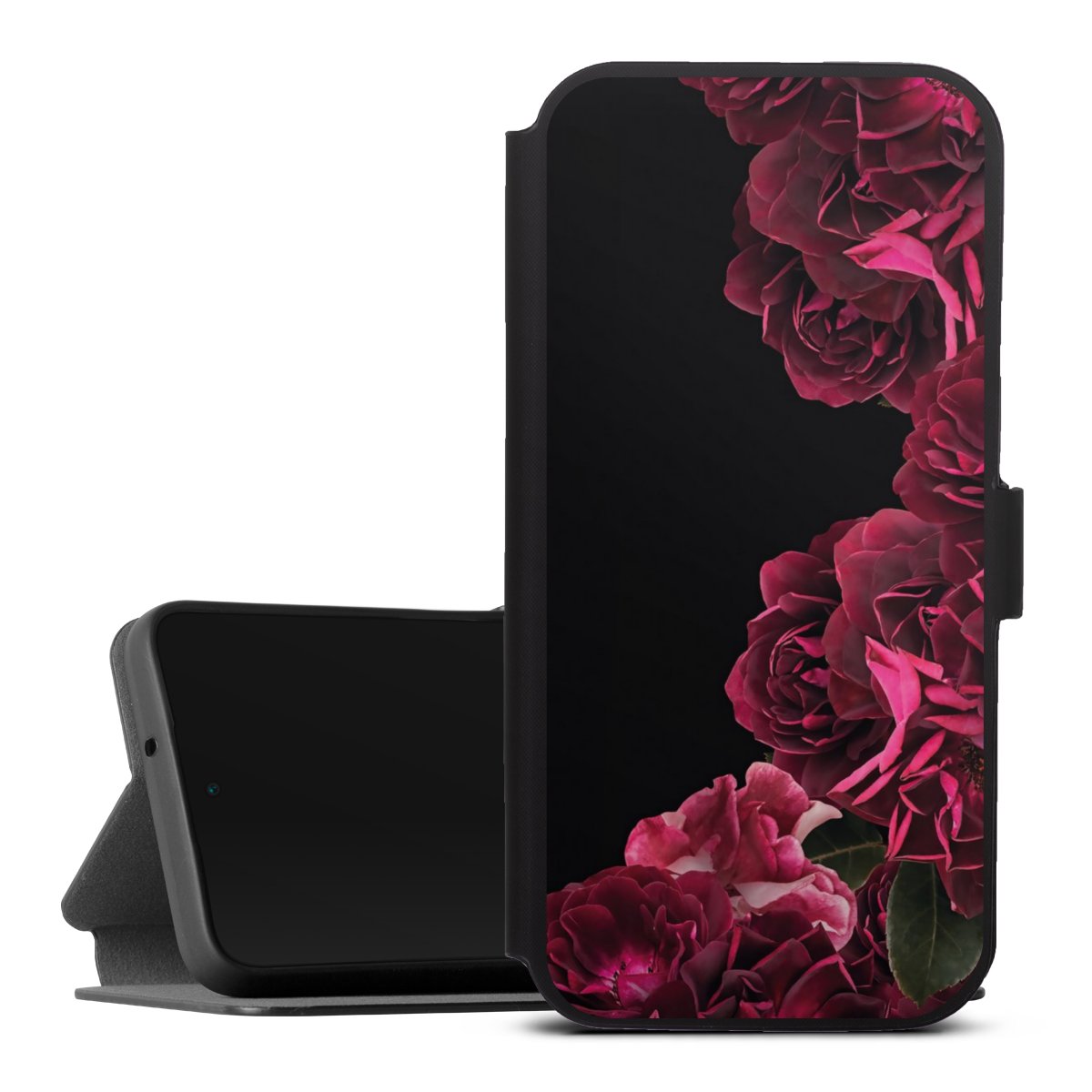 Rose vintage su nero