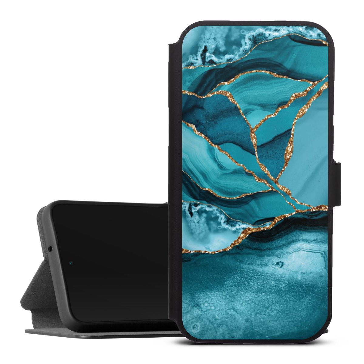 Eisblaue Marmor Landschaft