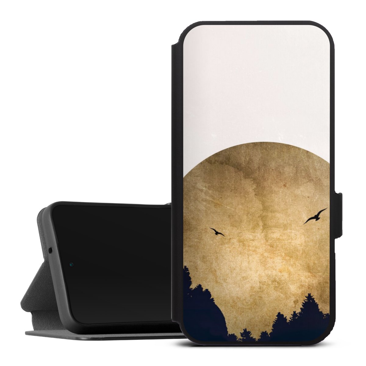 Twee vogels en de maan