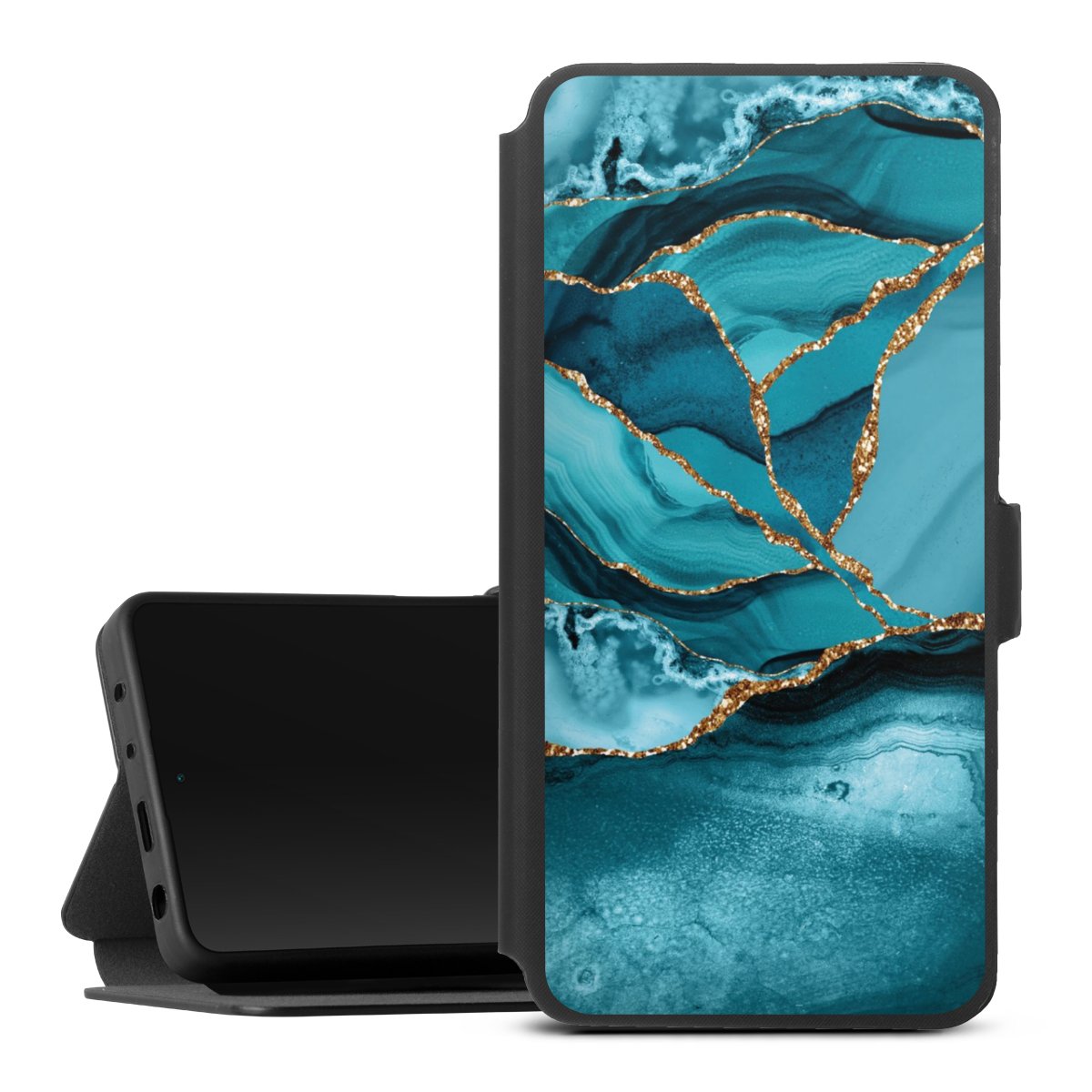 Paesaggio di marmo blu ghiaccio