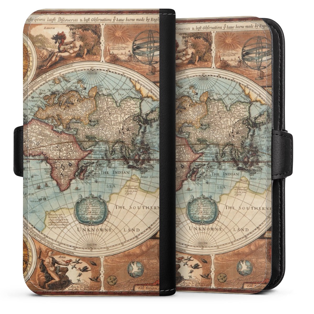 Mappa del mondo vintage