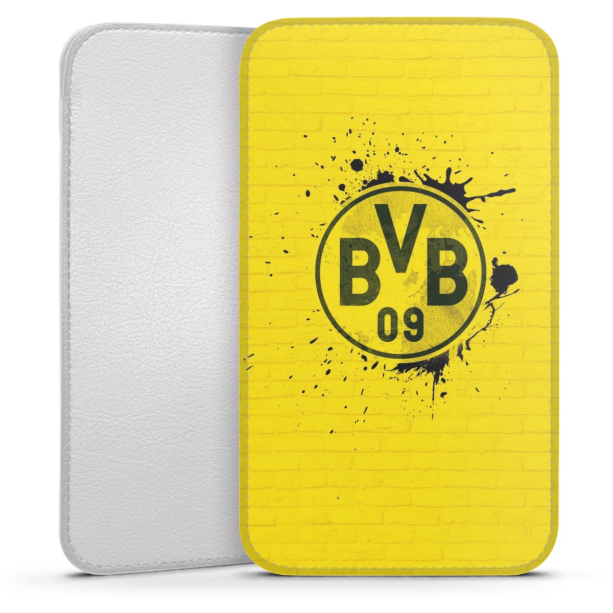 Pelmel gedragen val Spraylogo Yellow - BVB voor Insteekhoesje (wit) voor Huawei Honor 7S van  DeinDesign