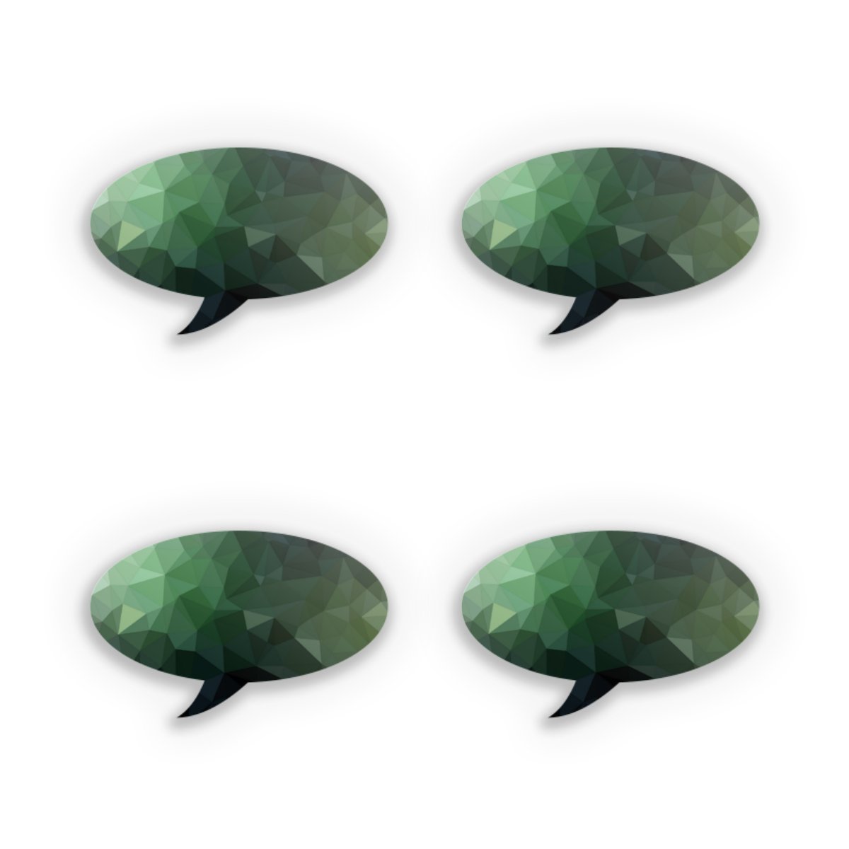 Polygonal Mosaic Green
