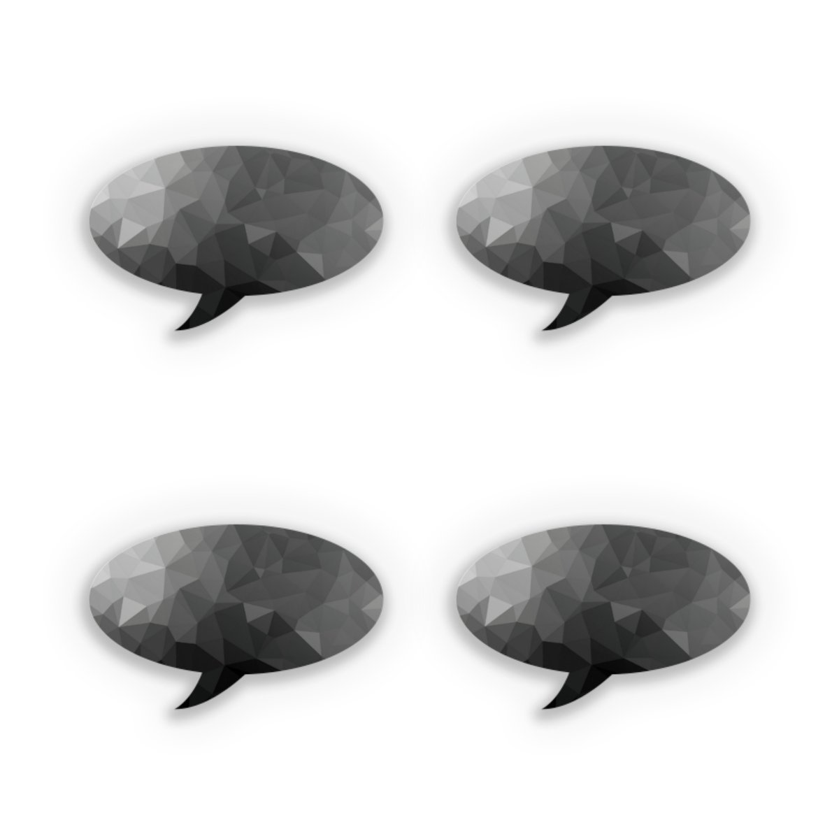 Polygonal Mosaic Noir/Blanc