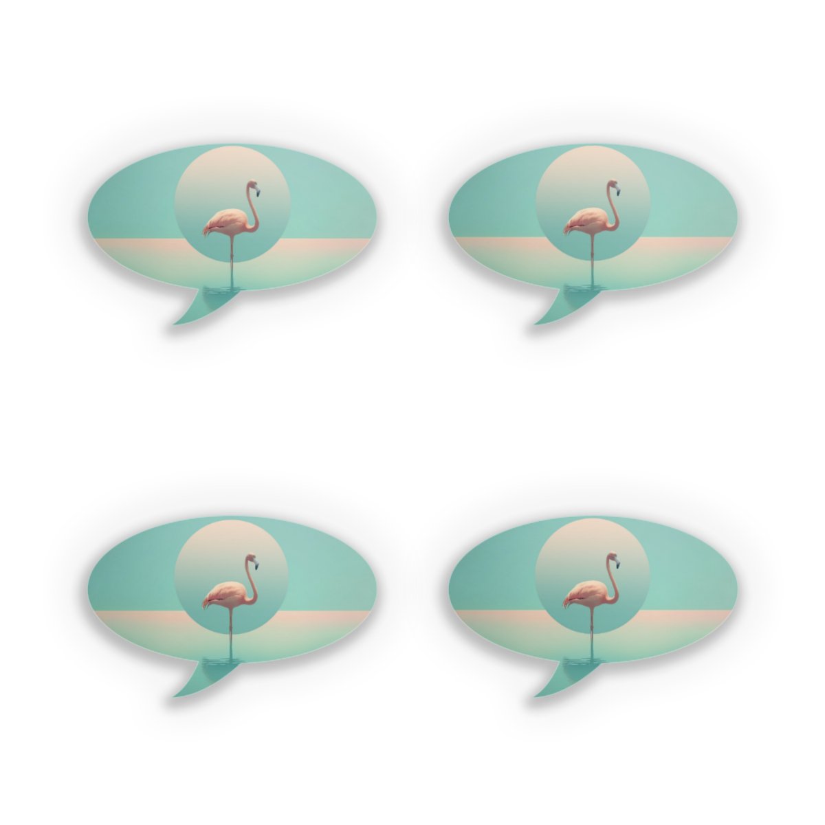 Flamant dans la piscine