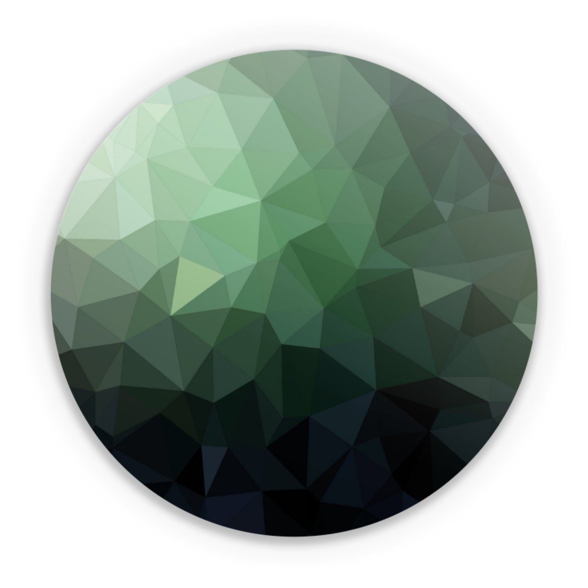 Polygonal Mosaic Green