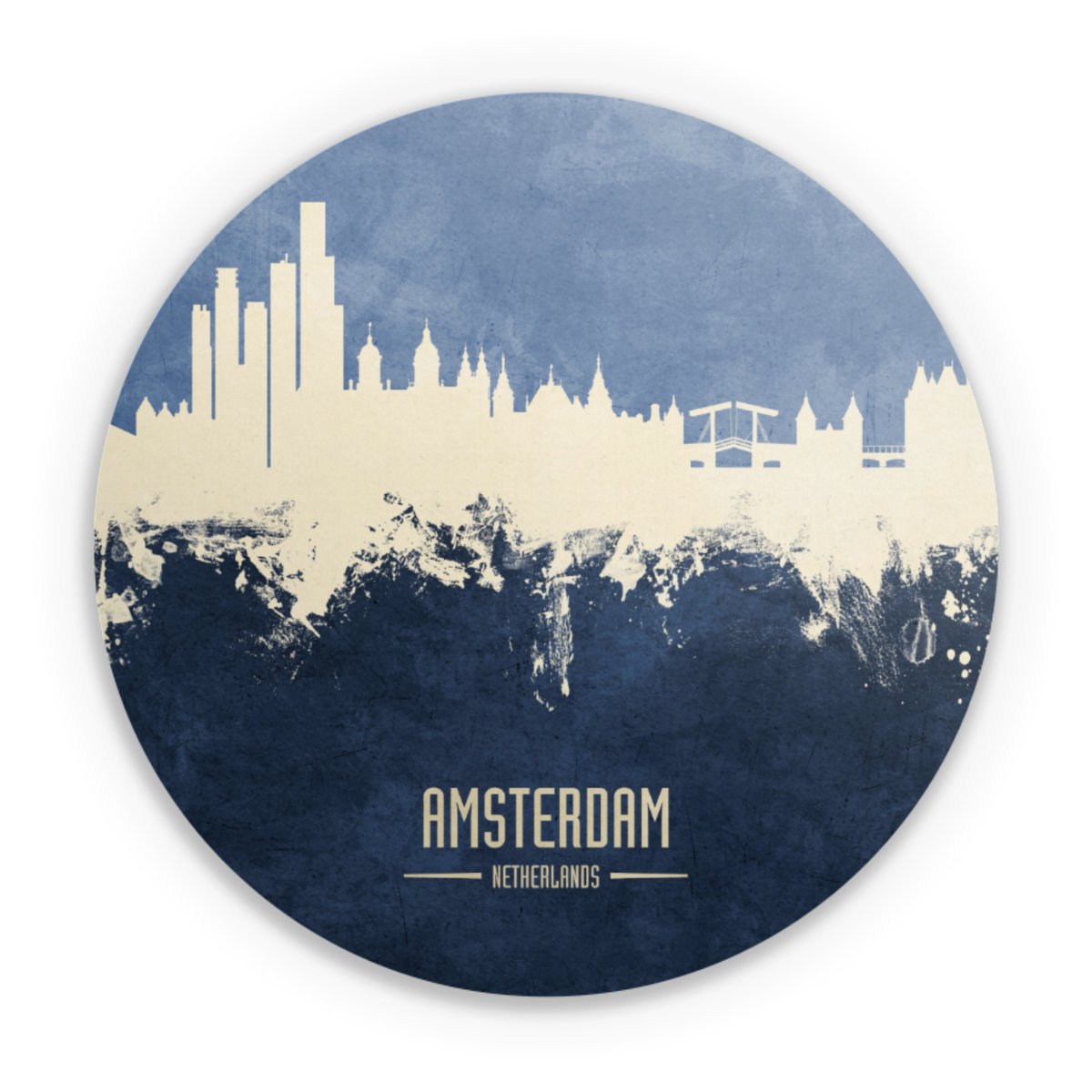 Amsterdam Skyline blauw