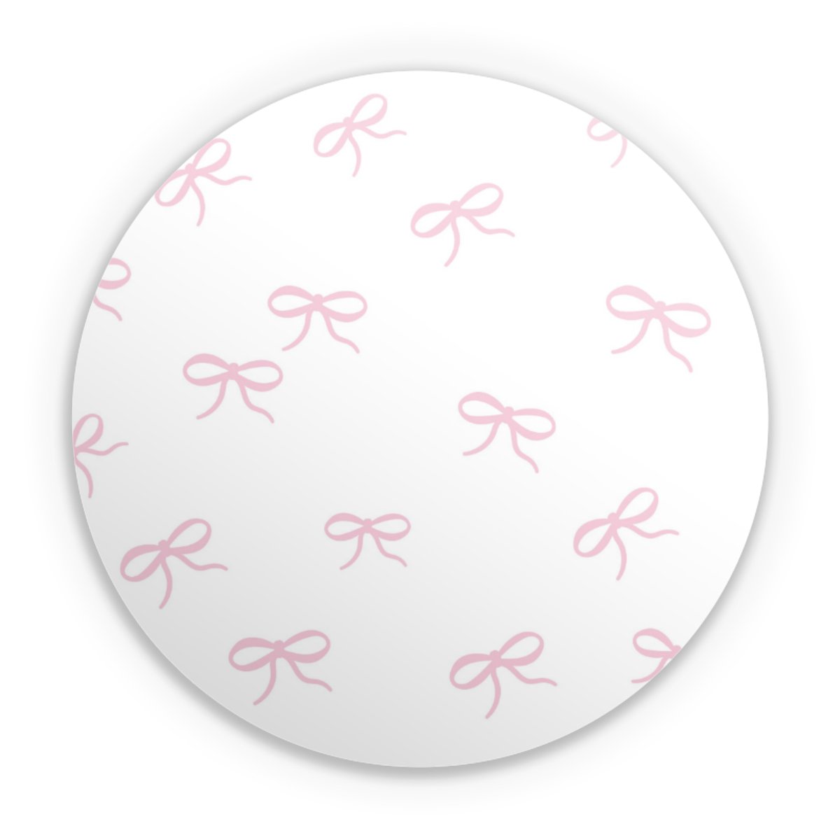 Bows Pink White Pattern Ribbons