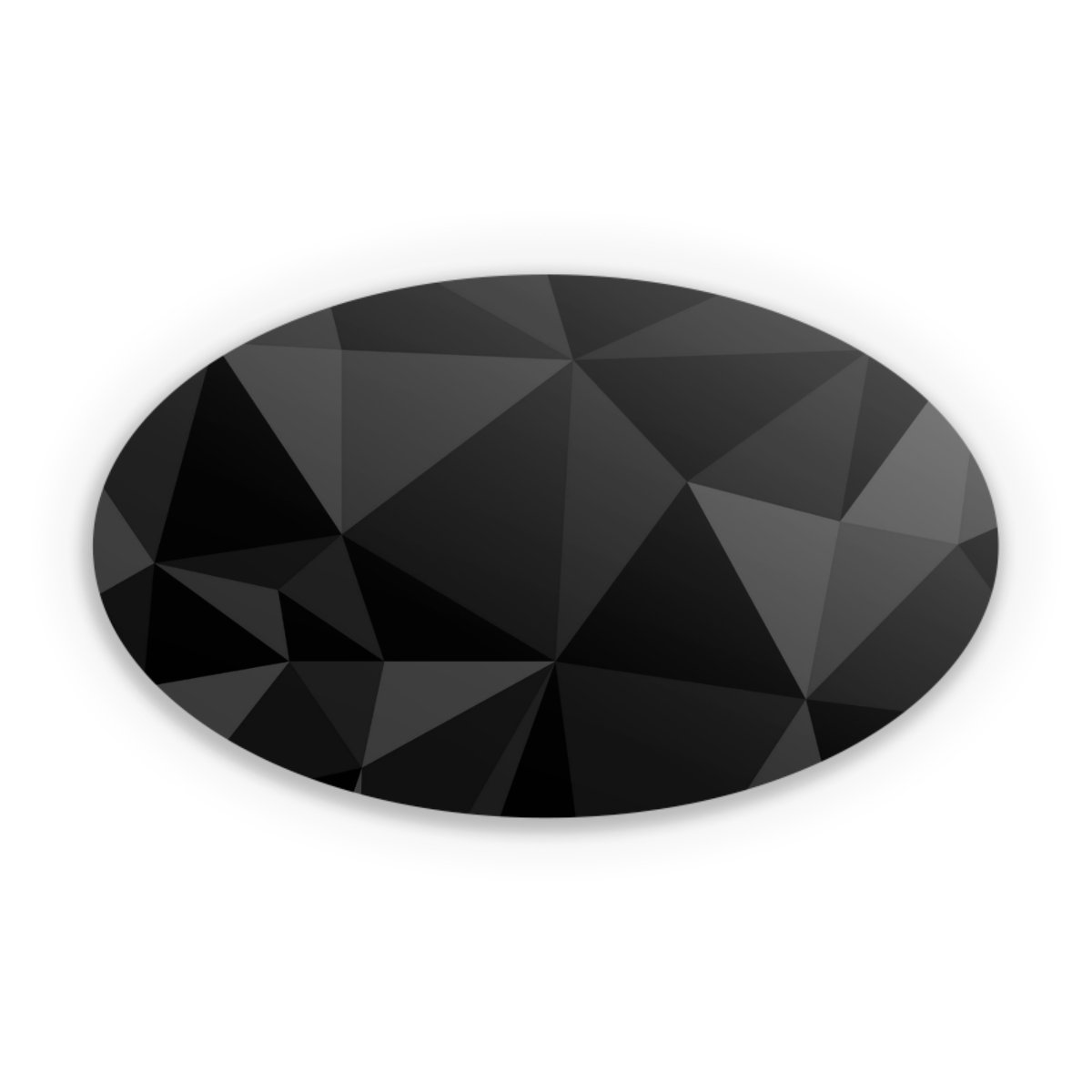 Motif Polygone Noir