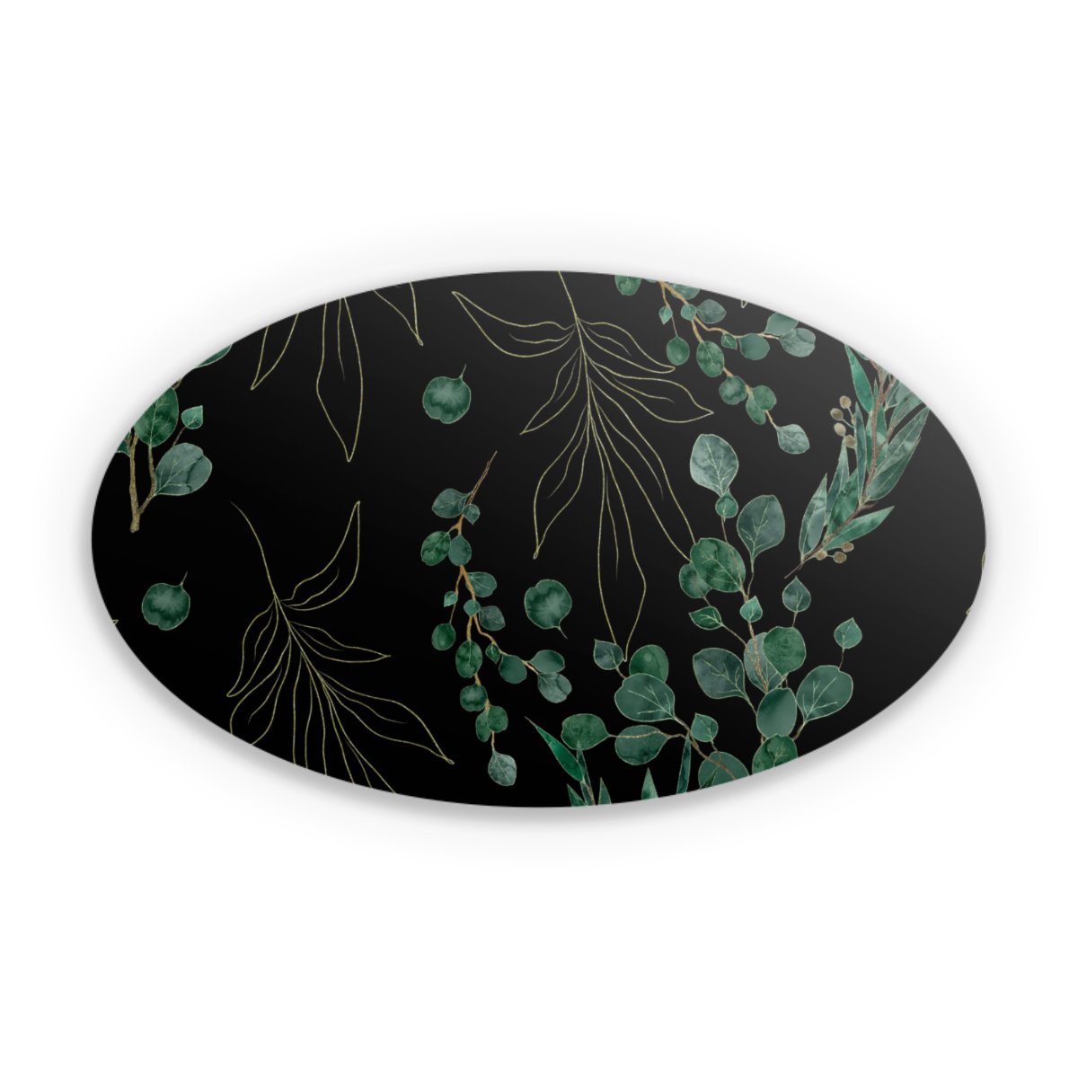 Feuilles d'Eucalyptus Fond Noir
