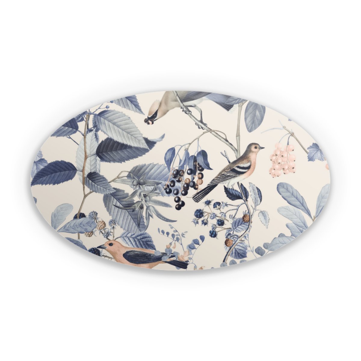 Oiseaux Et Baies en Beige