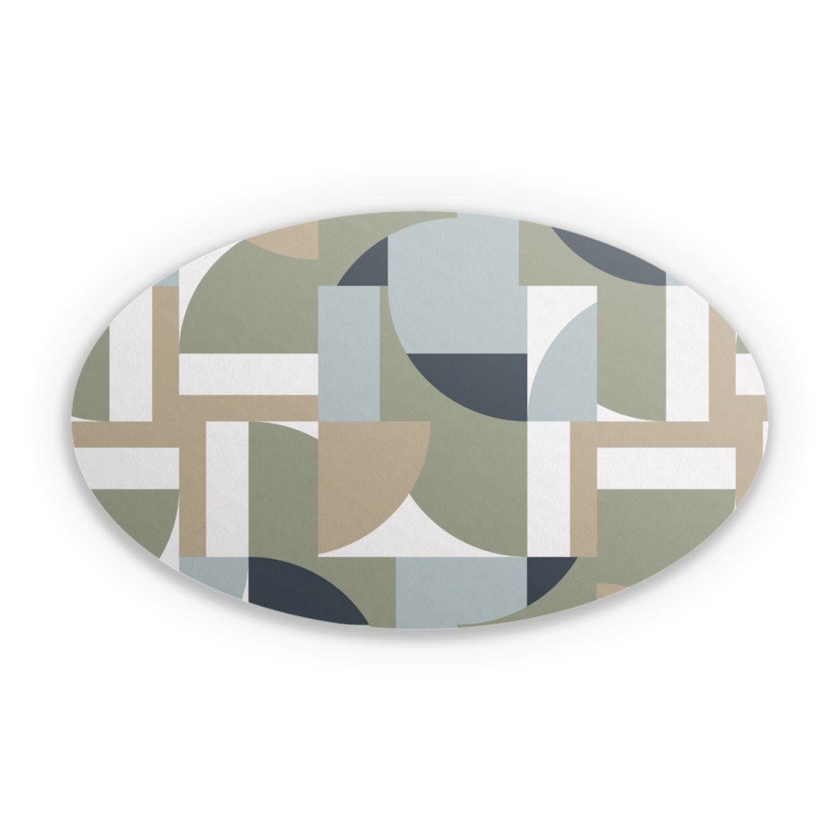 Futuristische Bauhaus Polygone Beige