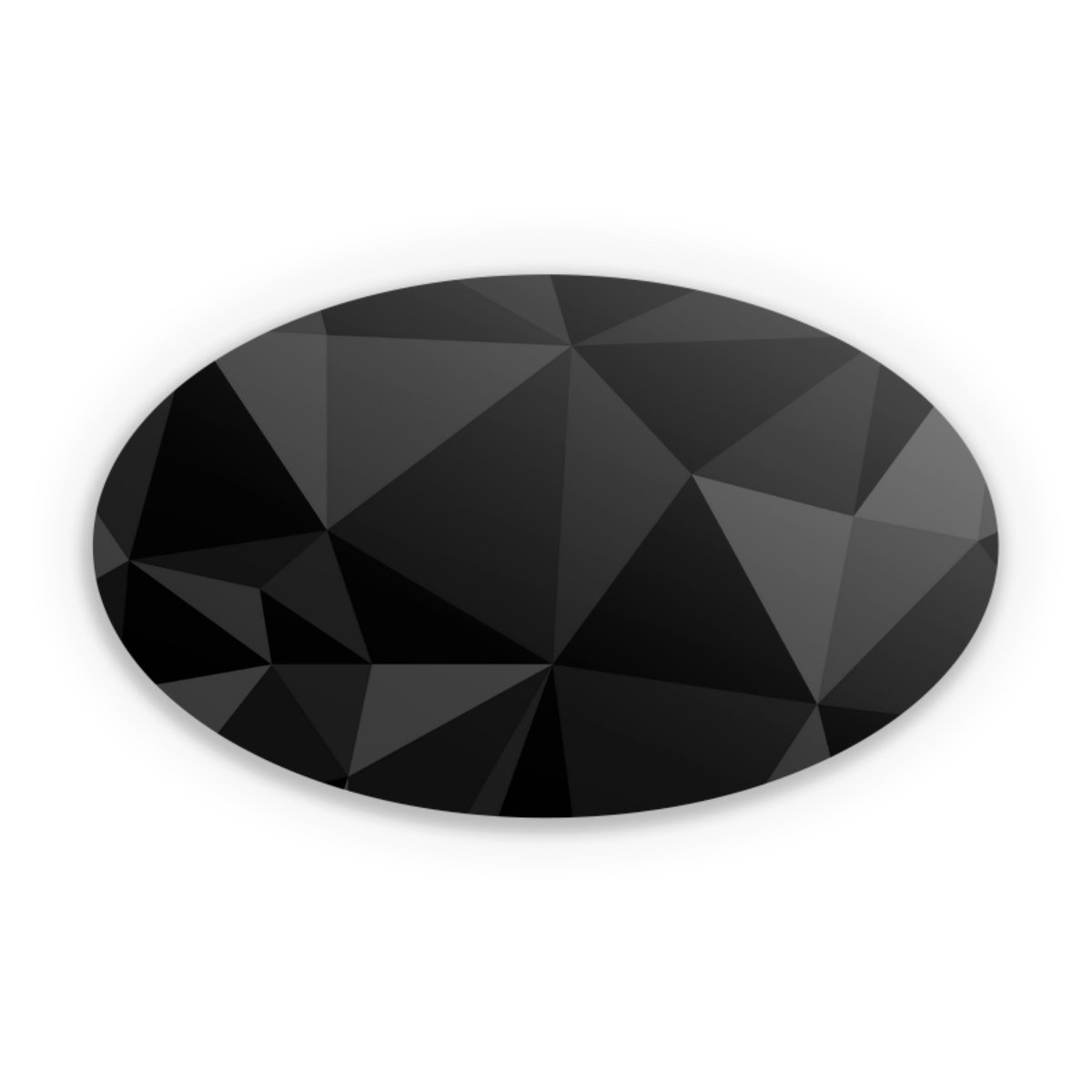 Polygonmuster schwarz