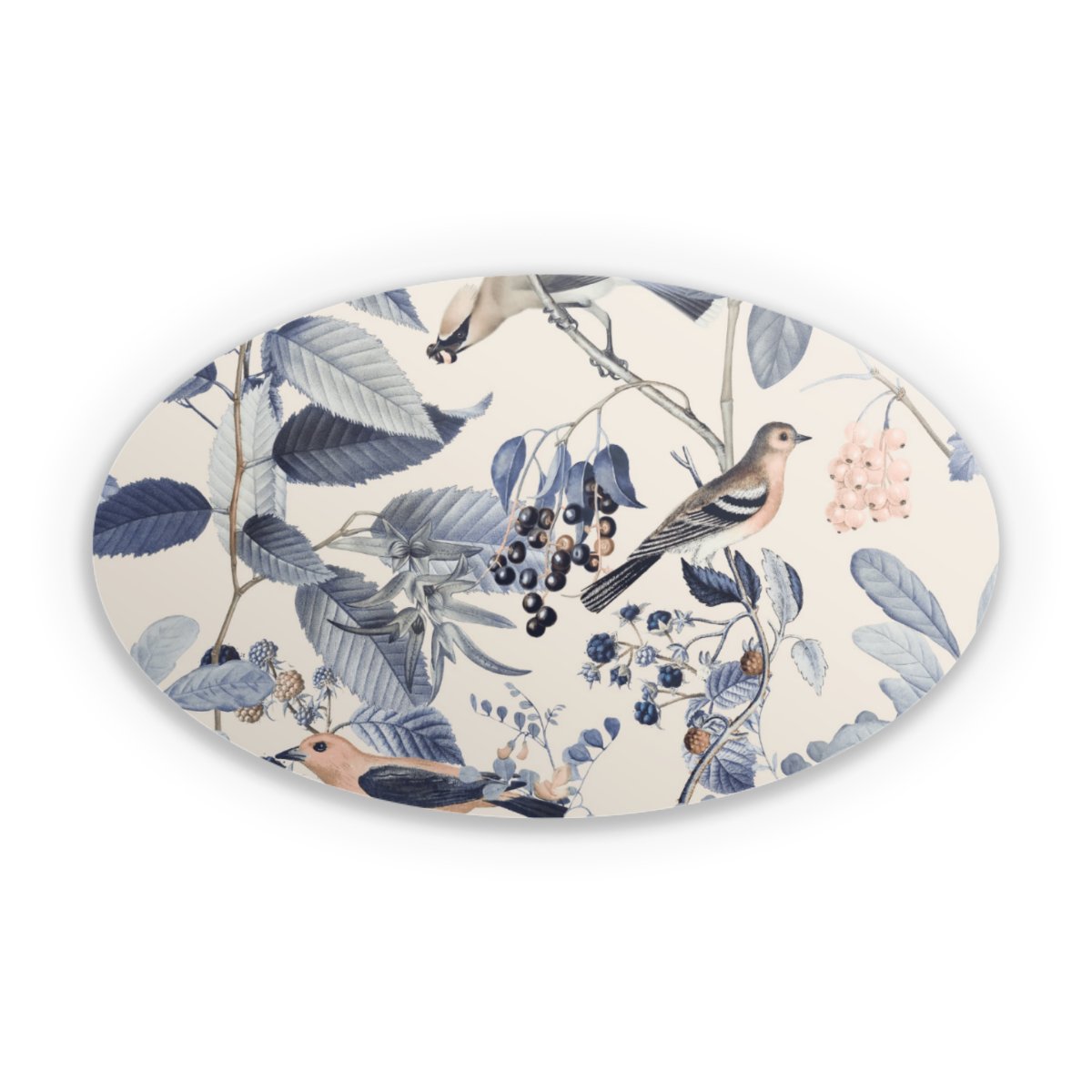 Oiseaux Et Baies en Beige