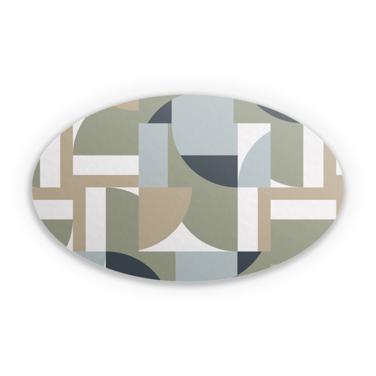Futuristische Bauhaus Polygone Beige