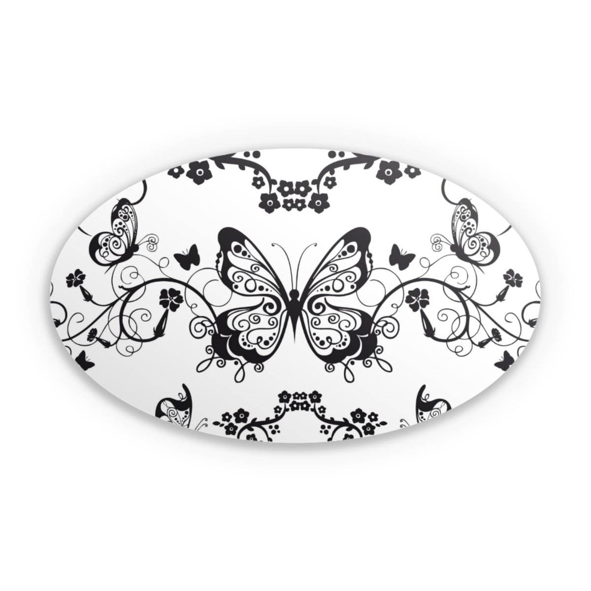Motif papillon noir et blanc