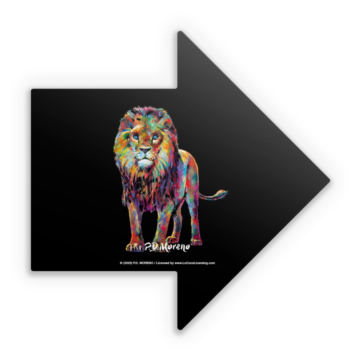 Löwe Bunte Kunst von P.D. Moreno