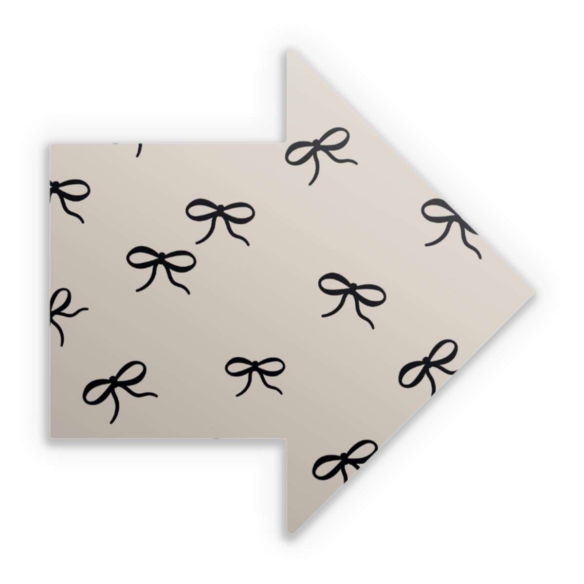 Schleifen Muster Schwarz Beige