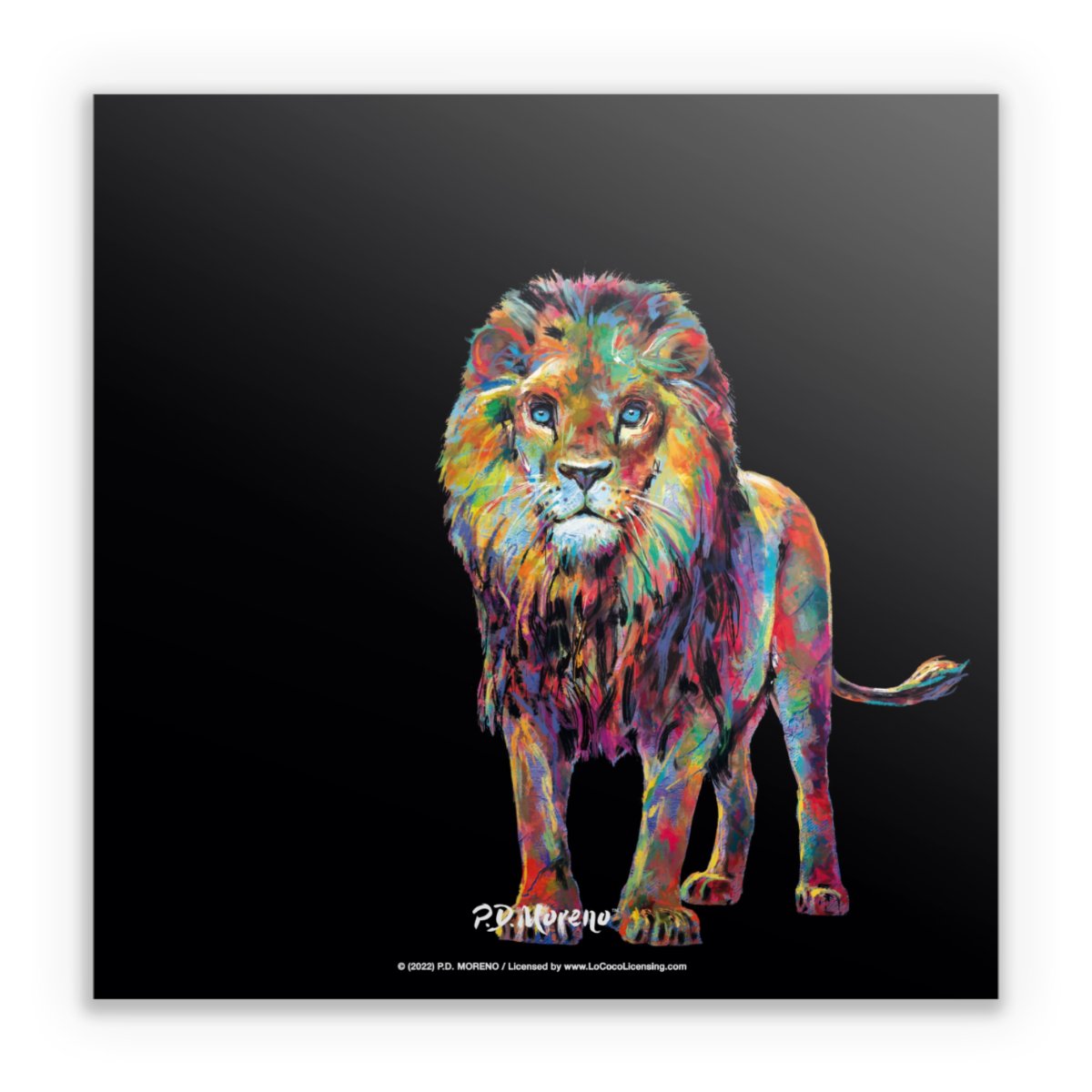 Löwe Bunte Kunst von P.D. Moreno