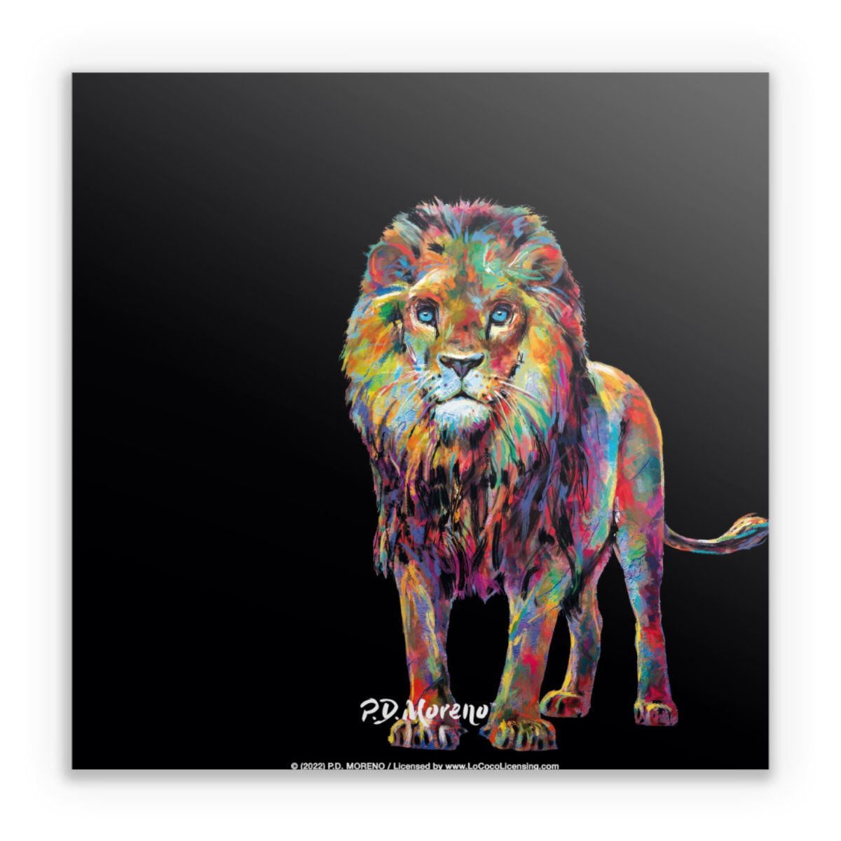 Löwe Bunte Kunst von P.D. Moreno