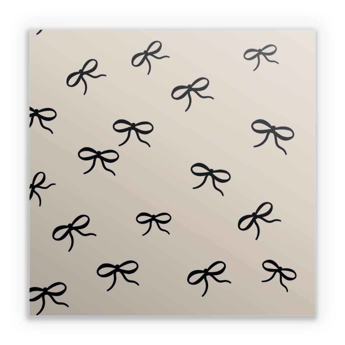 Schleifen Muster Schwarz Beige