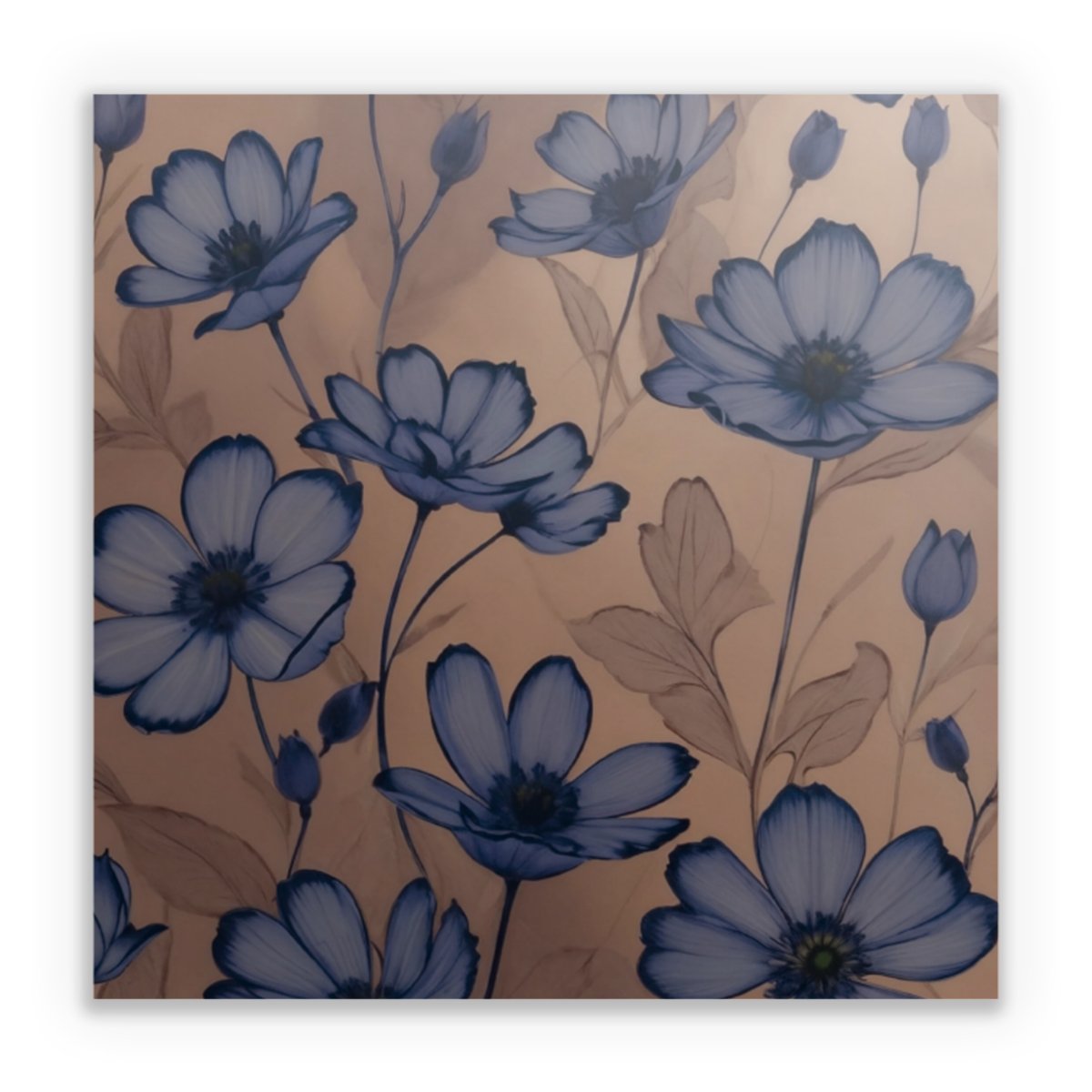 Flowers Negativ Pattern with AI